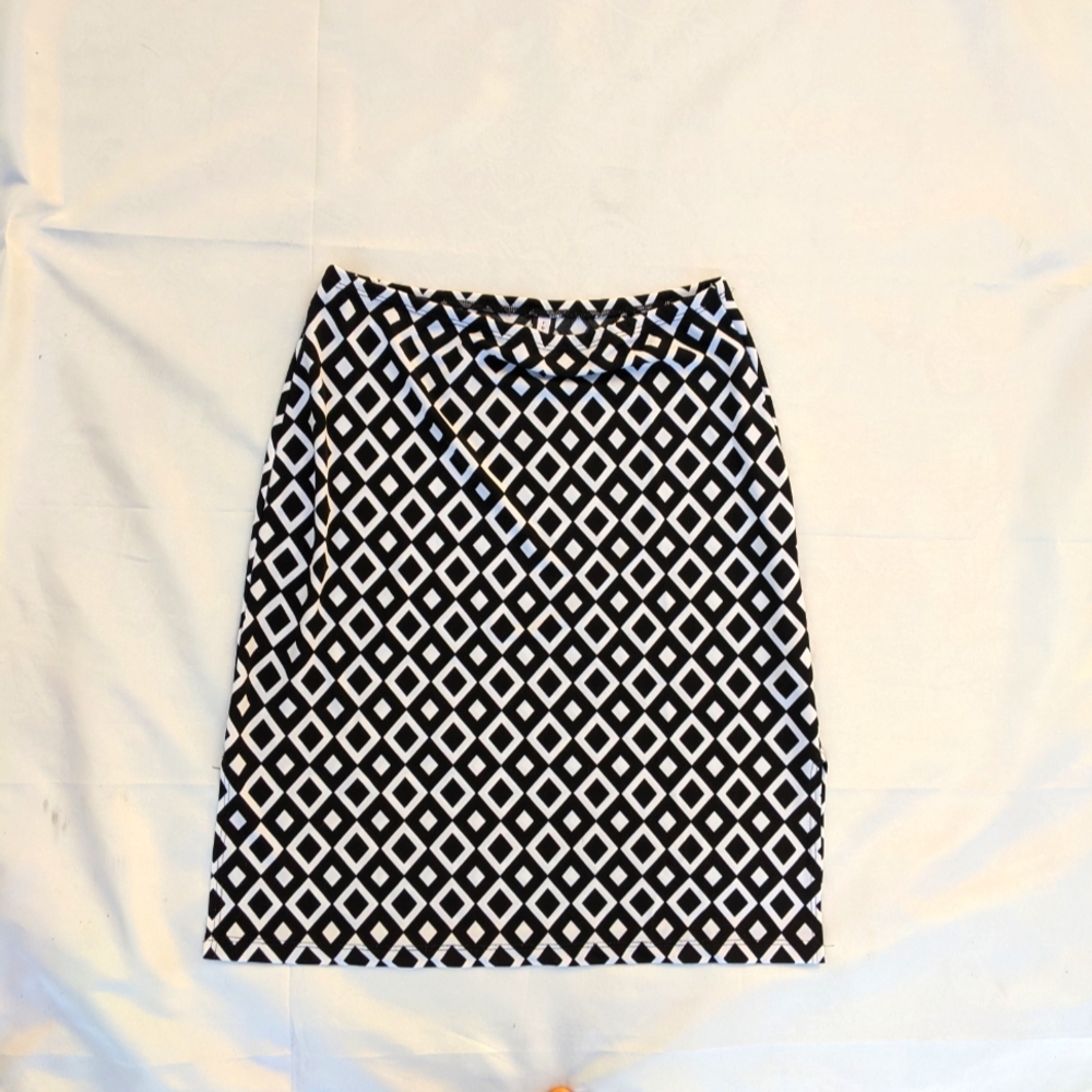 90s/Y2K Mod Geometric Print Skirt